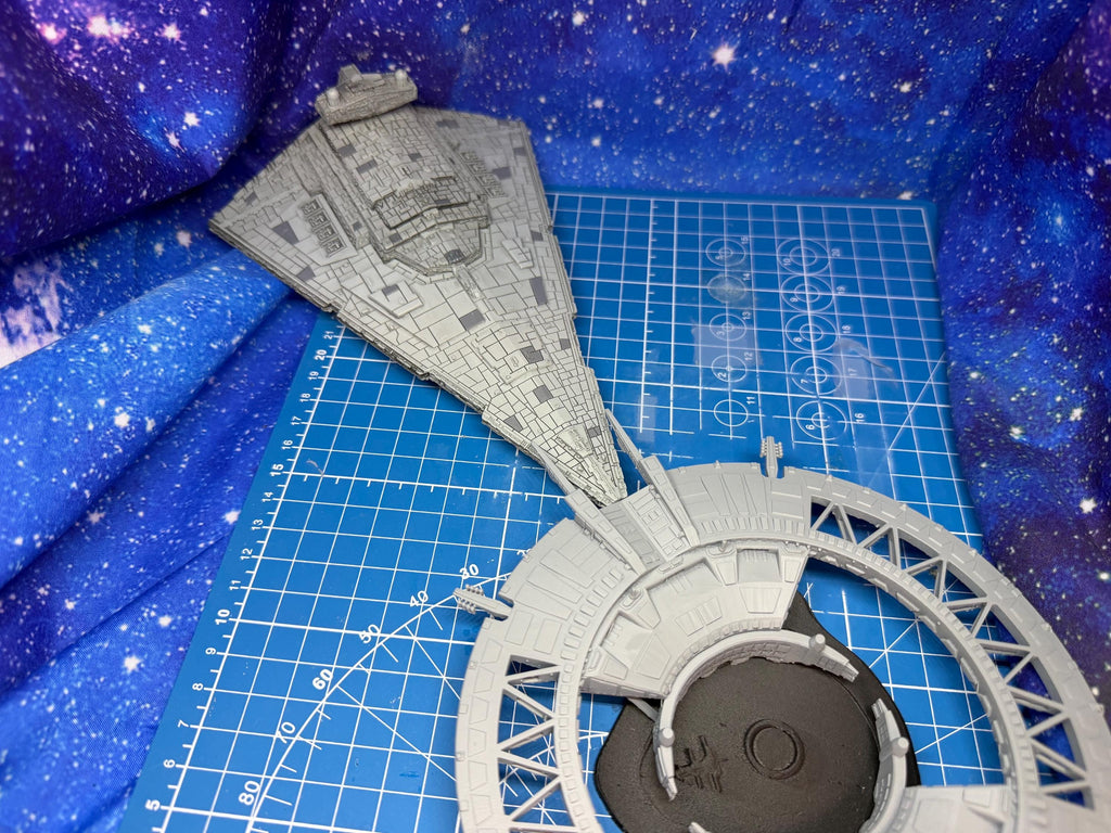 Golan "Scarif" Shield Gate Station for Star Wars Armada scale games 200mm