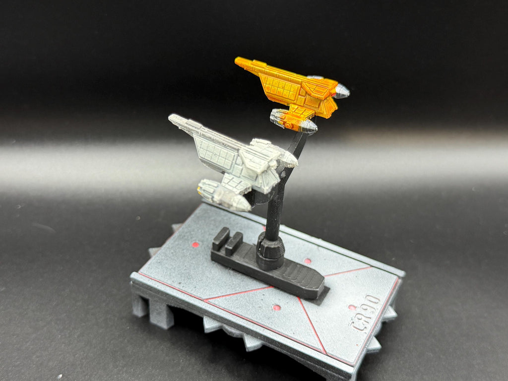 YV-865 Aurore Freighter flotilla (2) ships for Star wars armada 43mm