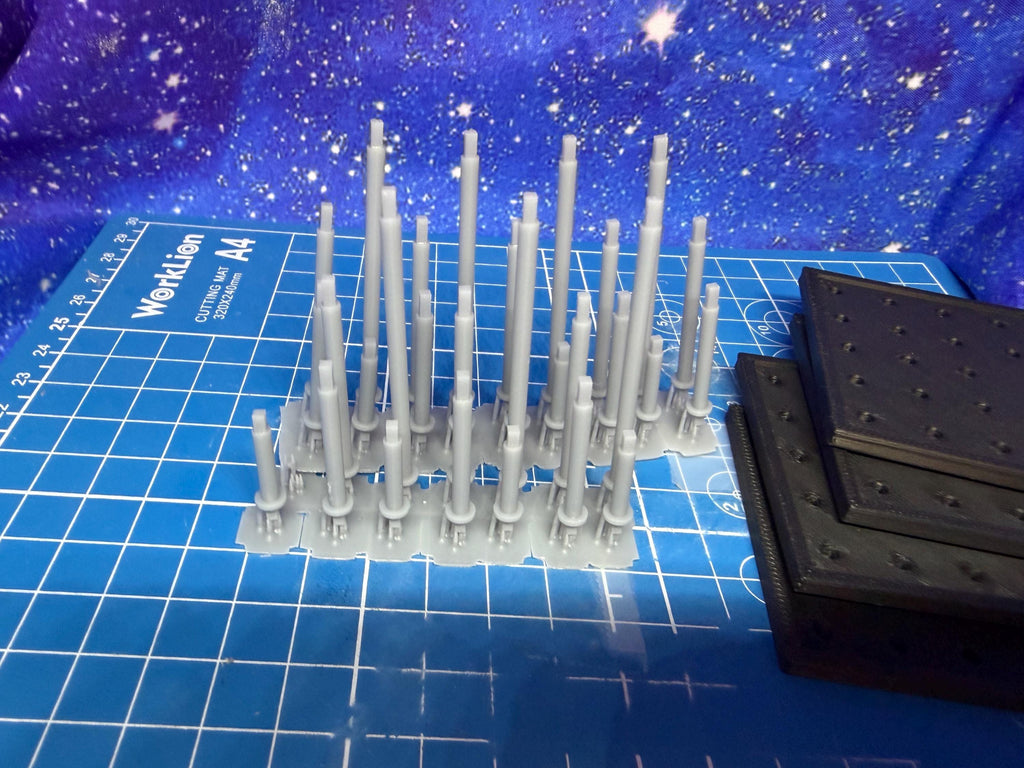 Halo Fleet Battles Proxy base and Peg set for games like Onepagerules Warfleets