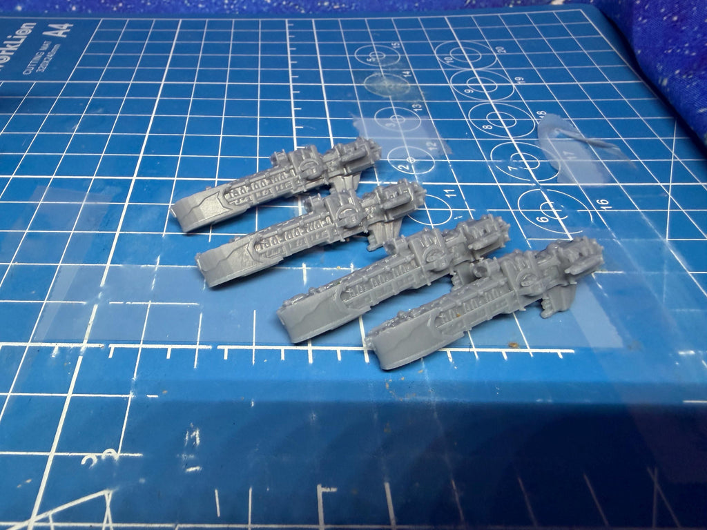 Goth Human Empire Sol Pattern Frigate pack (4) for Onepagerules Warfleets