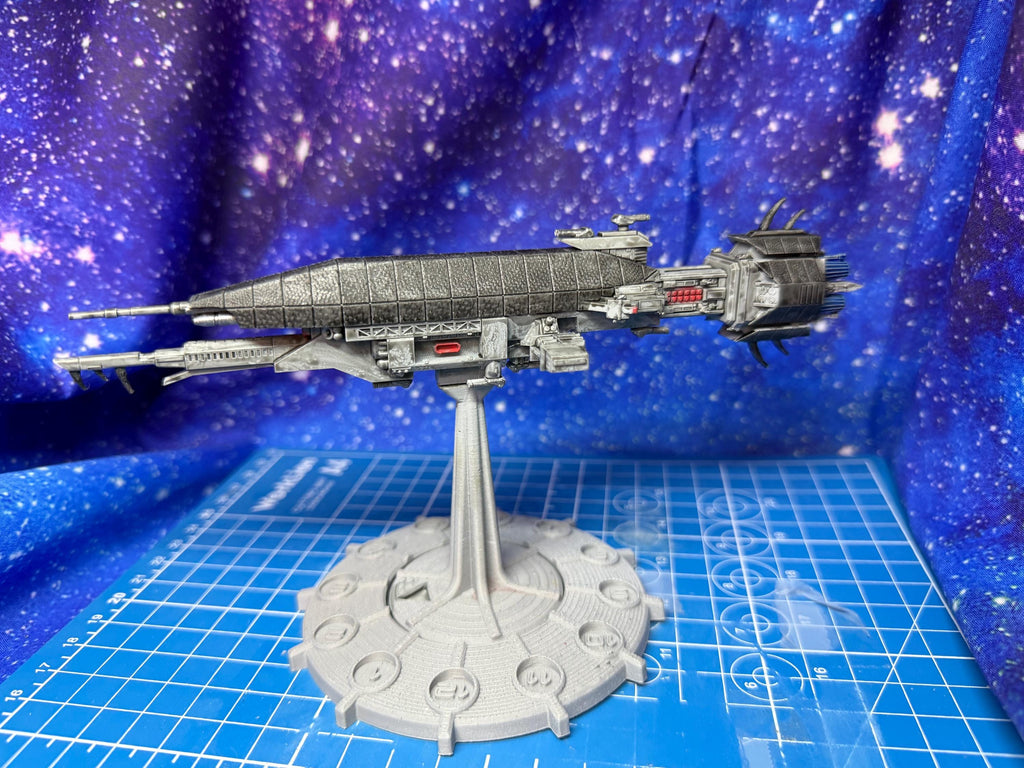 Earthforce Warlock-X Nemesis Destroyer scaled for Star Wars Armada scale games 187mm