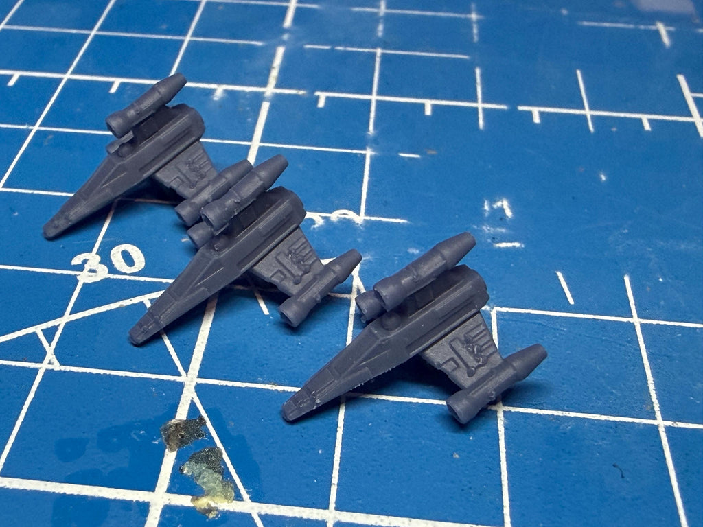 Rebel T-Wing starfighter Squadron (6) for Star Wars Armada scale games