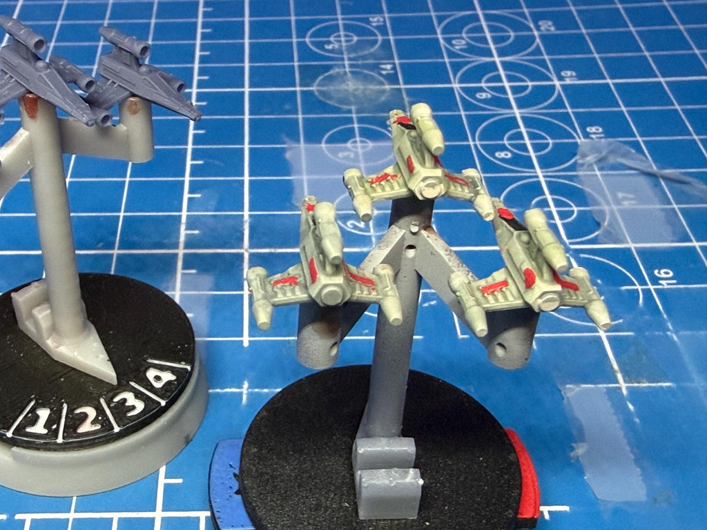Rebel T-Wing starfighter Squadron (6) for Star Wars Armada scale games