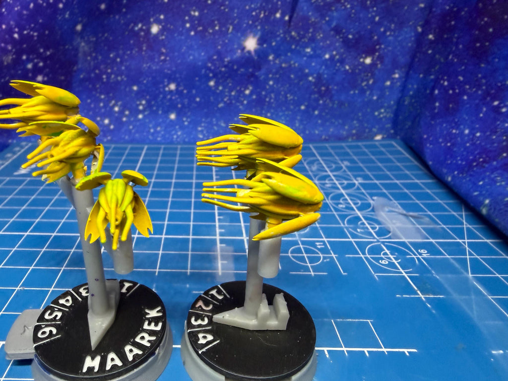 Babylon 5 Vorlon Fighter Squadron (6) for Star Wars Armada scale games