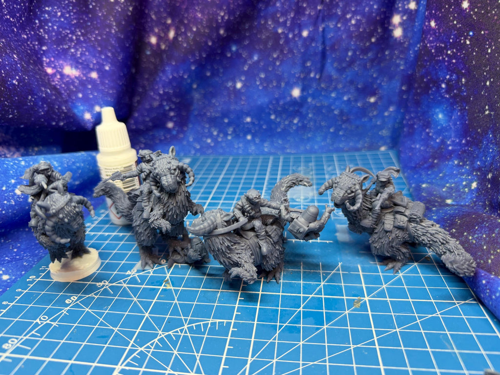 Rebel Alliance Winter Riders(4) for Star Wars Legion proxies, Grimdark Future or other miniatures games 35mm scale