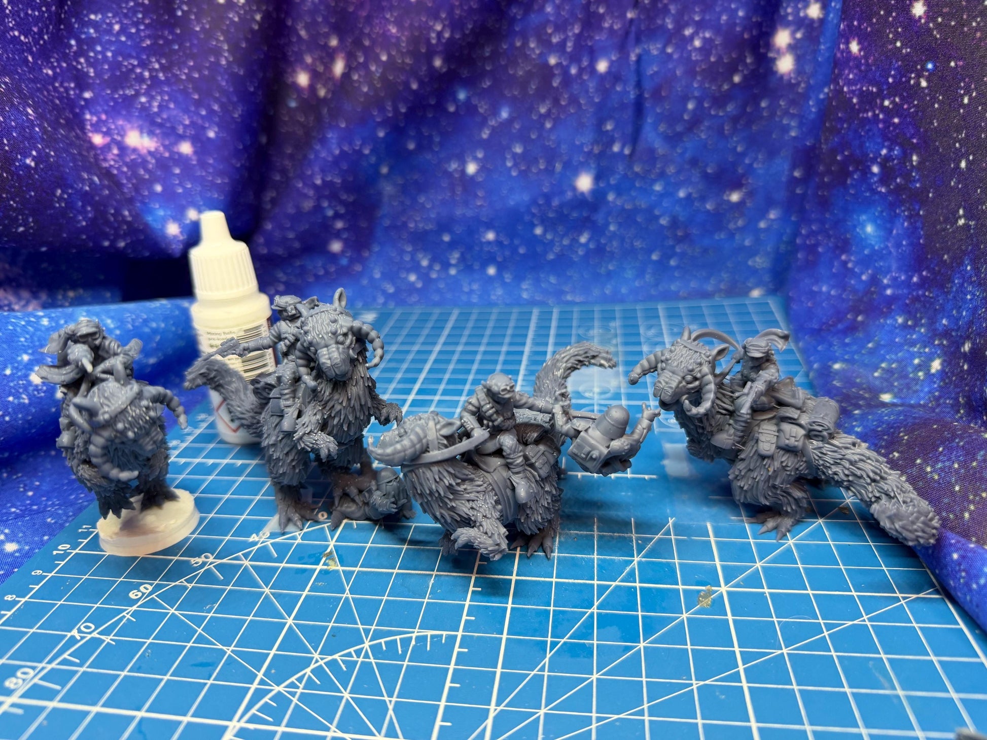 Rebel Alliance Winter Riders(4) for Star Wars Legion proxies, Grimdark Future or other miniatures games 35mm scale