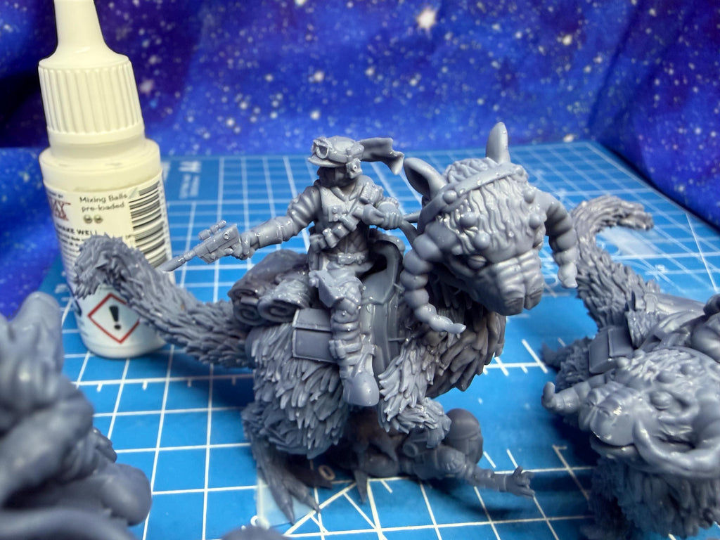 Rebel Alliance Winter Riders(4) for Star Wars Legion proxies, Grimdark Future or other miniatures games 35mm scale