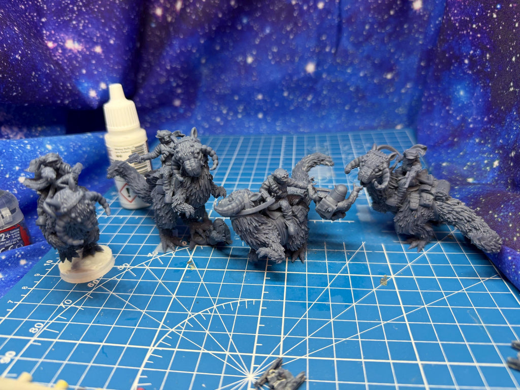 Rebel Alliance Winter Riders(4) for Star Wars Legion proxies, Grimdark Future or other miniatures games 35mm scale