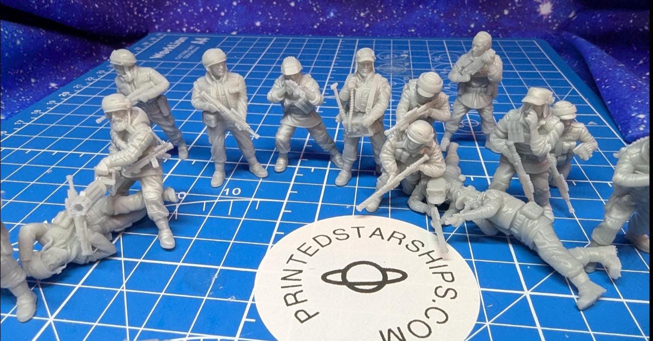 Rebel Alliance Insurgent Covert Raiders Troopers: 35mm Miniatures Team (16)Star Wars Legion Proxy