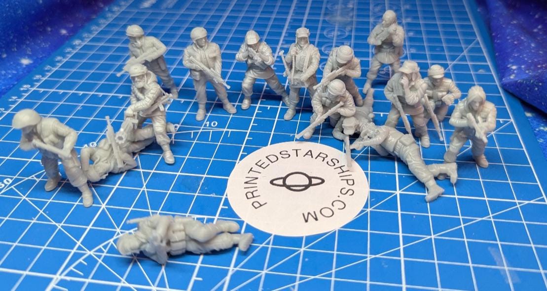 Rebel Alliance Insurgent Covert Raiders Troopers: 35mm Miniatures Team (16)Star Wars Legion Proxy