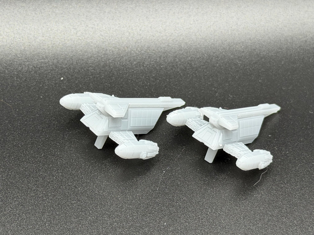 YV-865 Aurore Freighter flotilla (2) ships for Star wars armada 43mm