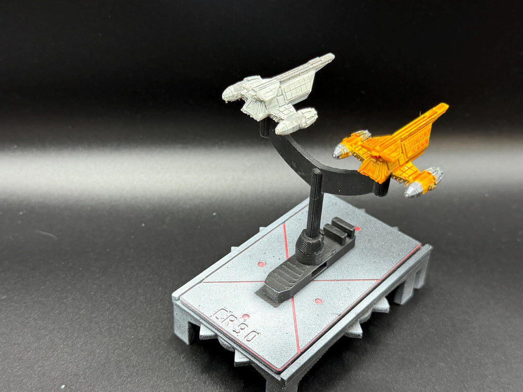 YV-865 Aurore Freighter flotilla (2) ships for Star wars armada 43mm