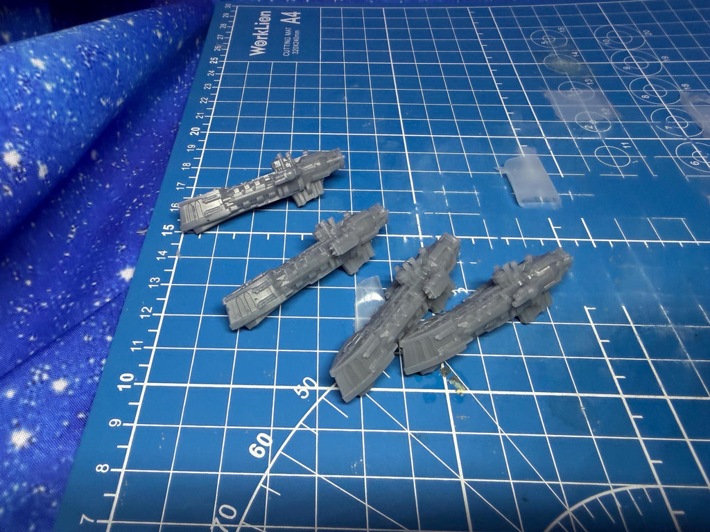 Goth Traitor Sol Pattern Frigate pack (4) for Onepagerules Warfleets