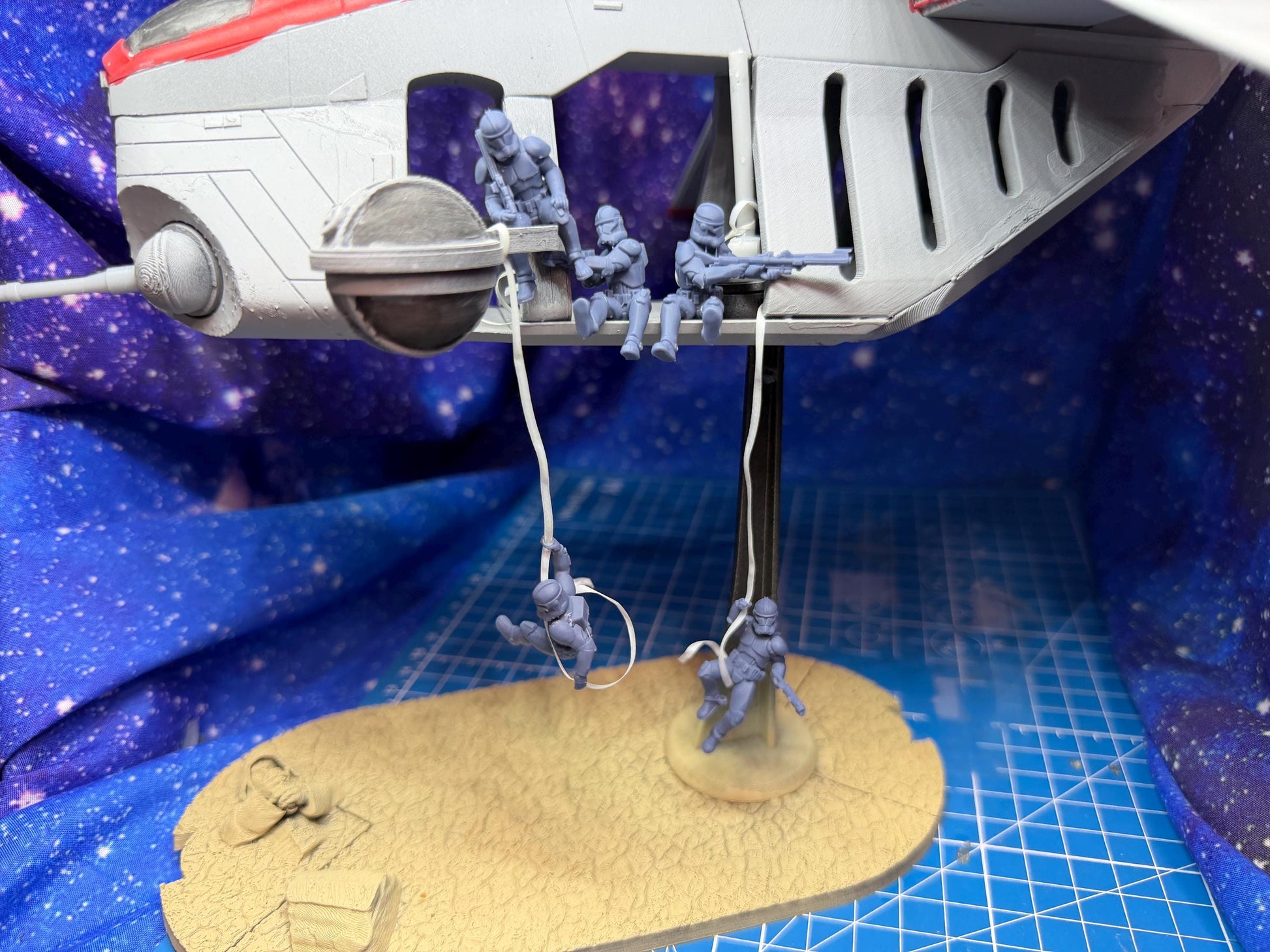 Galactic Republic LAAT Crew add-on (5) for Star Wars Legion proxies, Grimdark Future or miniatures games 35mm