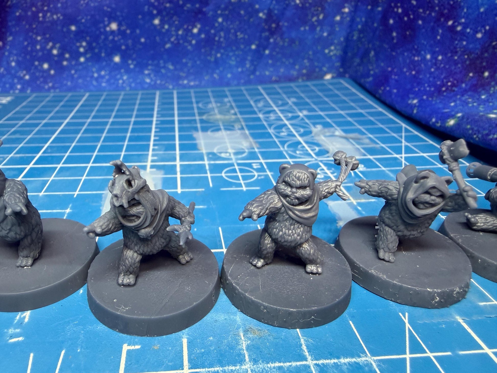 Rebel Feral Ruxpins bear Team: 35mm Miniatures (9) Star Wars Legion Proxy