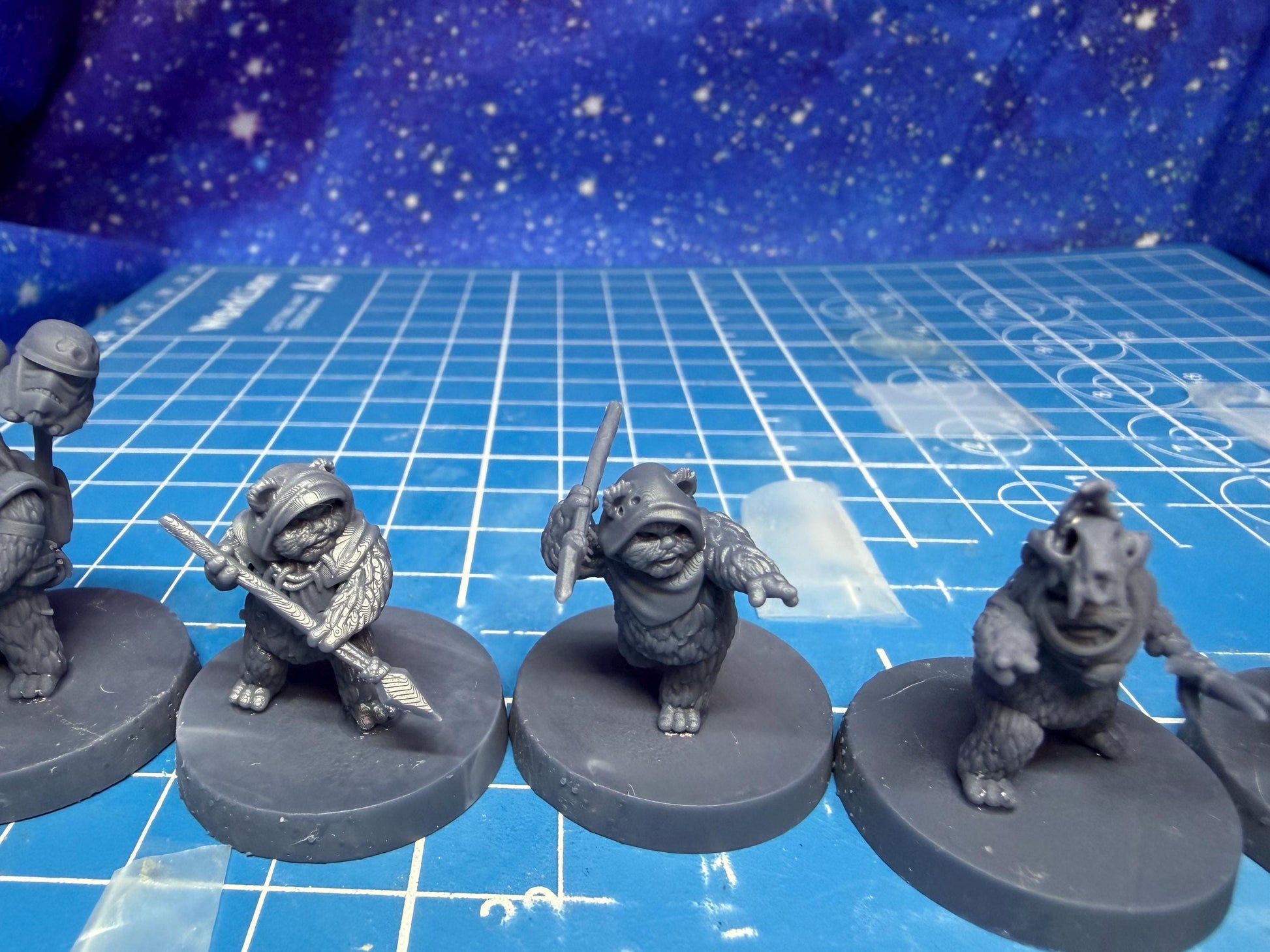 Rebel Feral Ruxpins bear Team: 35mm Miniatures (9) Star Wars Legion Proxy