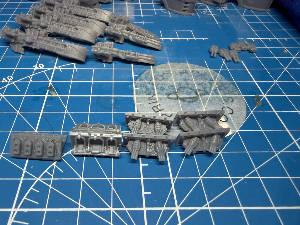 Goth Human Empire Sol Pattern Battleship Kit for Onepagerules Warfleets