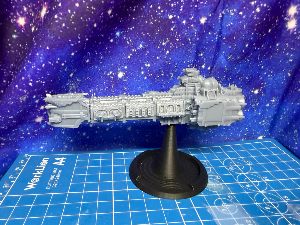 Goth Human Empire Sol Pattern Battleship Kit for Onepagerules Warfleets