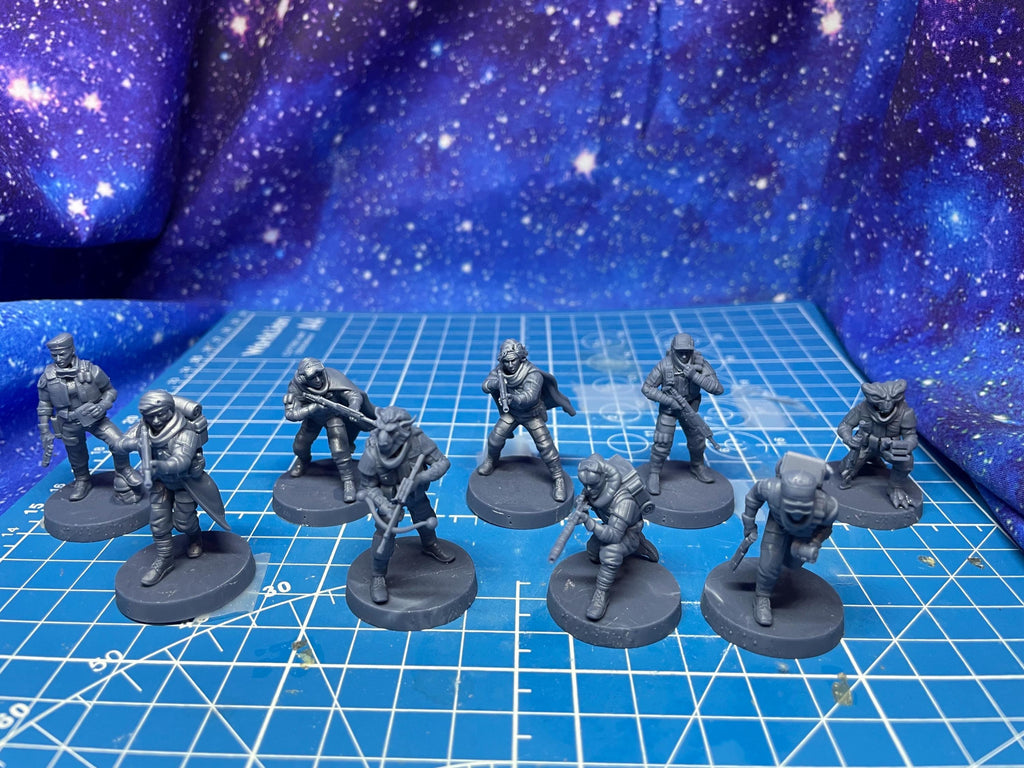 Rebel Alliance Ghost Salvo Team: 35mm Miniatures (7) Star Wars Legion Proxy