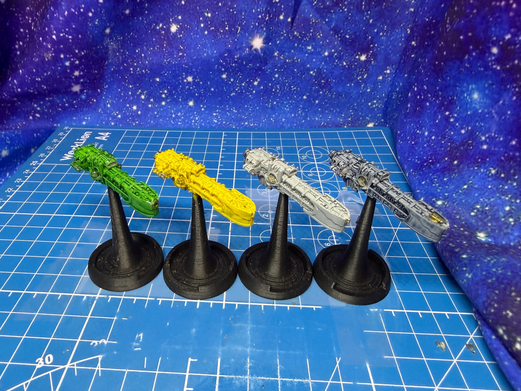 Goth Human Empire Sol Pattern Frigate pack (4) for Onepagerules Warfleets