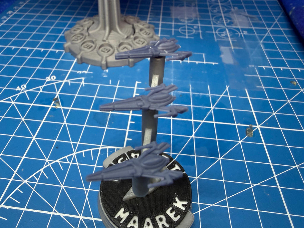 Old Republic Aurek Light Fighter squadron (6) Star Wars Armada Scale games 18mm