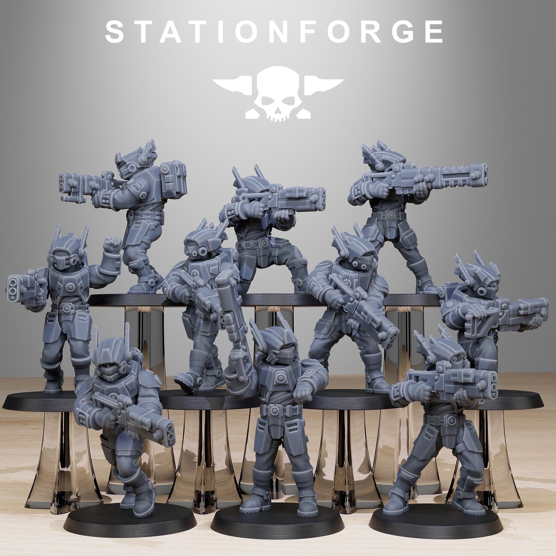 Tarion Assault Squad pack from StationForge 32mm scale (10 Pack)