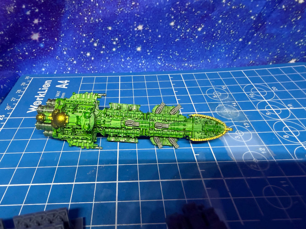 Goth Human Empire Sol Pattern BattleCruiser Kit for Onepagerules Warfleets