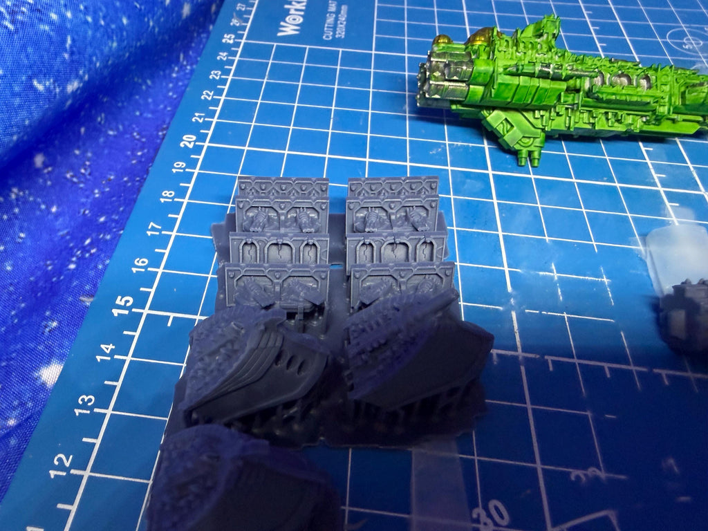 Goth Human Empire Sol Pattern BattleCruiser Kit for Onepagerules Warfleets