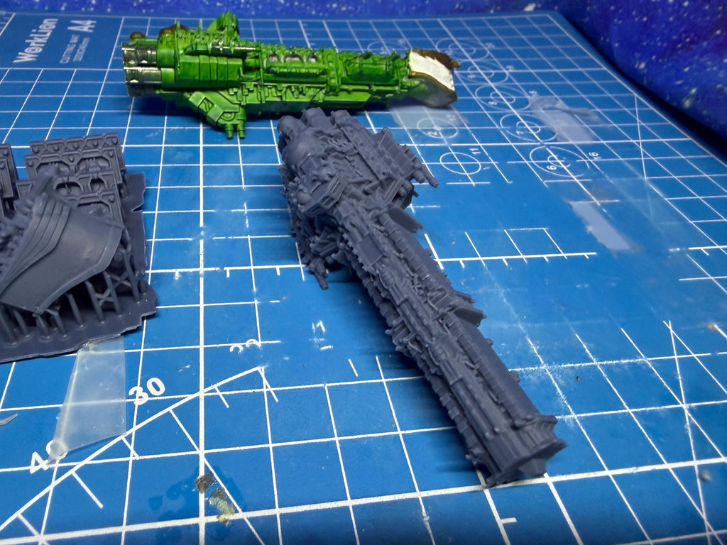 Goth Human Empire Sol Pattern BattleCruiser Kit for Onepagerules Warfleets