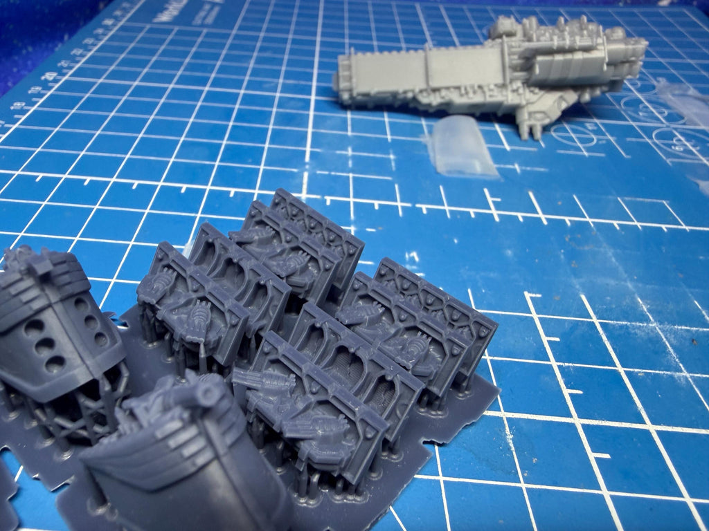 Goth Human Empire Sol Pattern Cruiser Kit for Onepagerules Warfleets