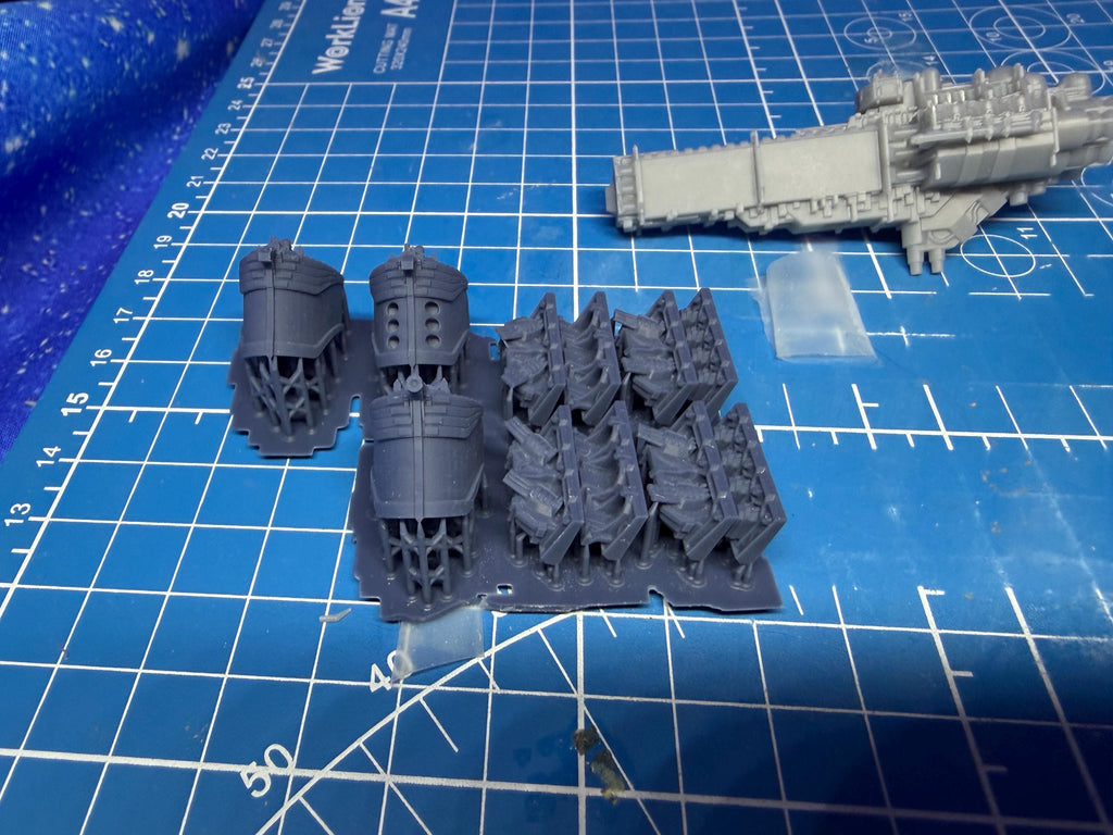 Goth Human Empire Sol Pattern Cruiser Kit for Onepagerules Warfleets