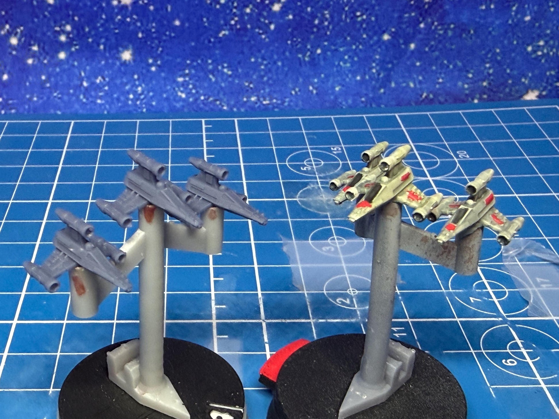 Rebel T-Wing starfighter Squadron (6) for Star Wars Armada scale games