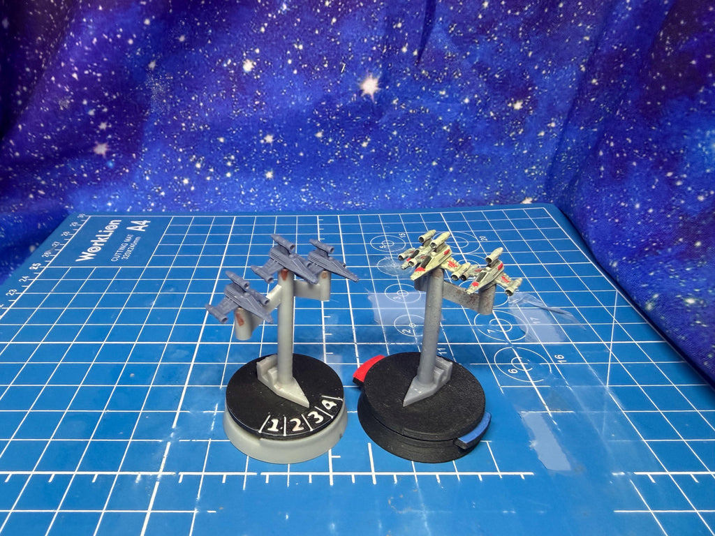 Rebel T-Wing starfighter Squadron (6) for Star Wars Armada scale games