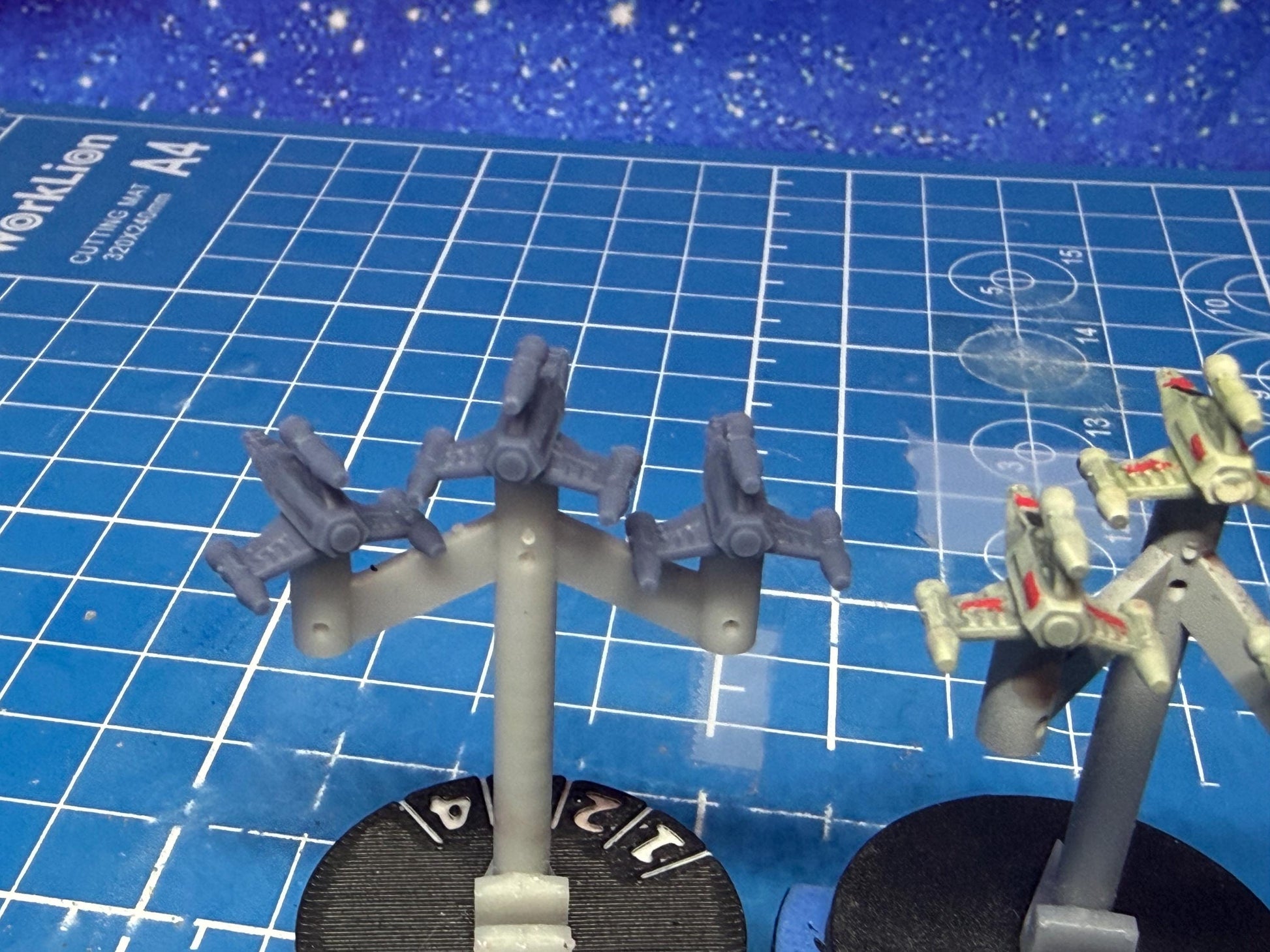 Rebel T-Wing starfighter Squadron (6) for Star Wars Armada scale games