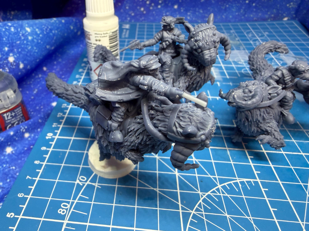 Rebel Alliance Winter Riders(4) for Star Wars Legion proxies, Grimdark Future or other miniatures games 35mm scale