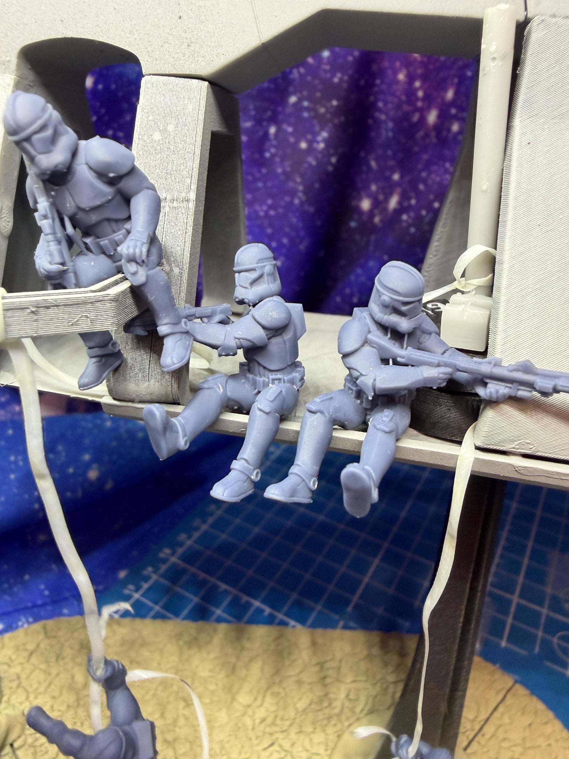 Galactic Republic LAAT Crew add-on (5) for Star Wars Legion proxies, Grimdark Future or miniatures games 35mm