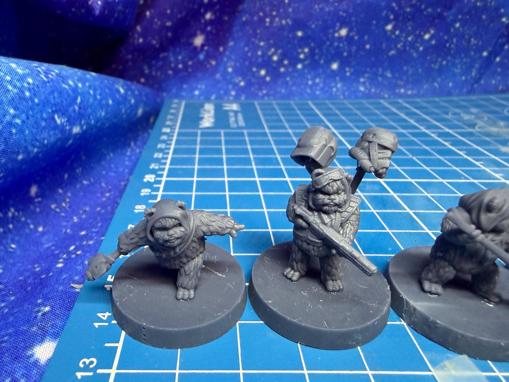 Rebel Feral Ruxpins bear Team: 35mm Miniatures (9) Star Wars Legion Proxy