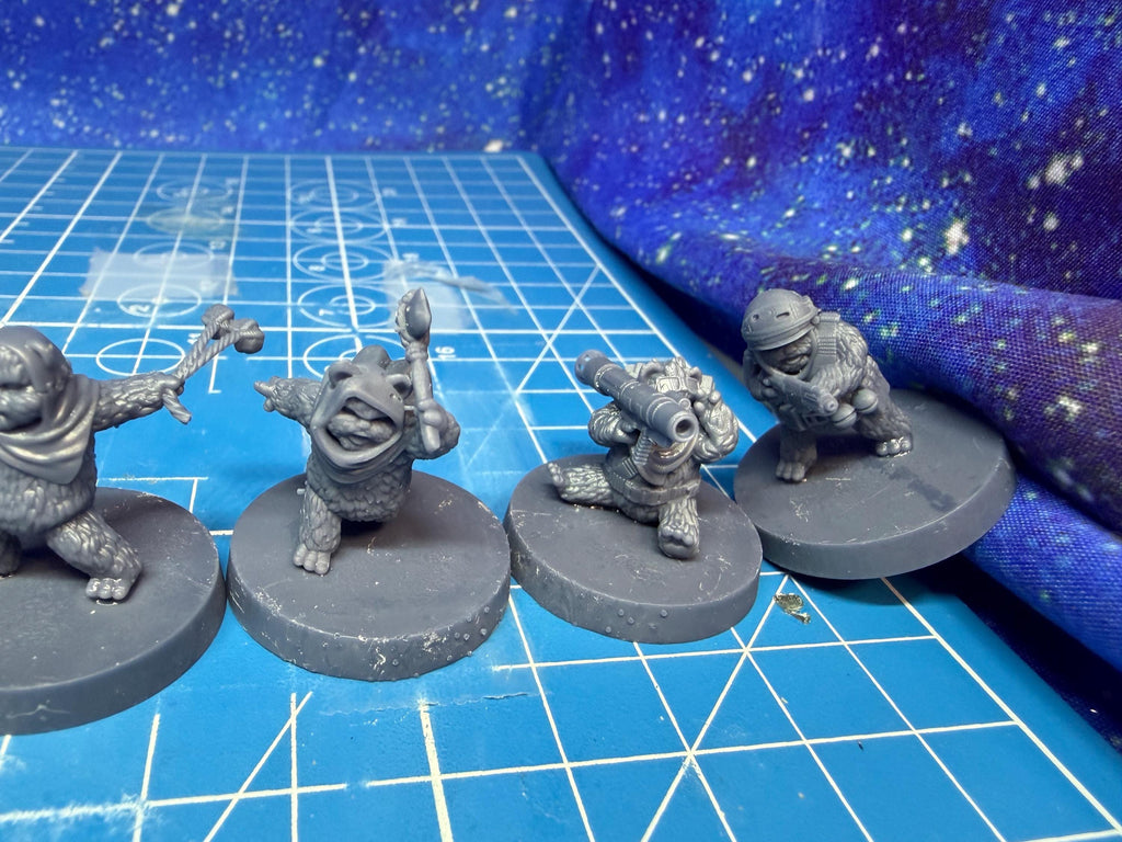 Rebel Feral Ruxpins bear Team: 35mm Miniatures (9) Star Wars Legion Proxy