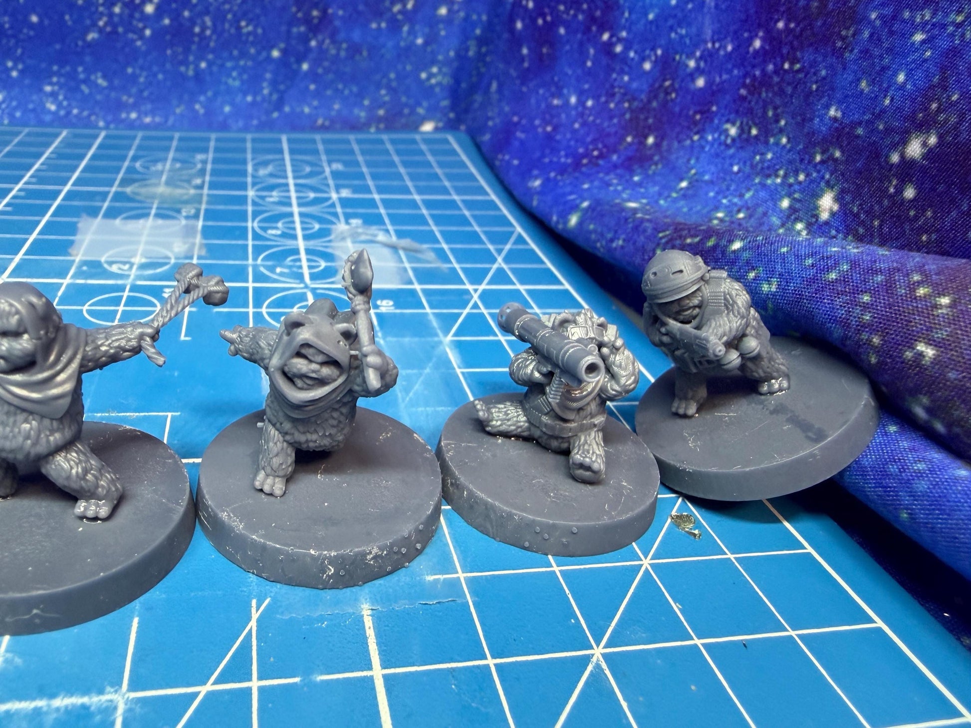 Rebel Feral Ruxpins bear Team: 35mm Miniatures (9) Star Wars Legion Proxy