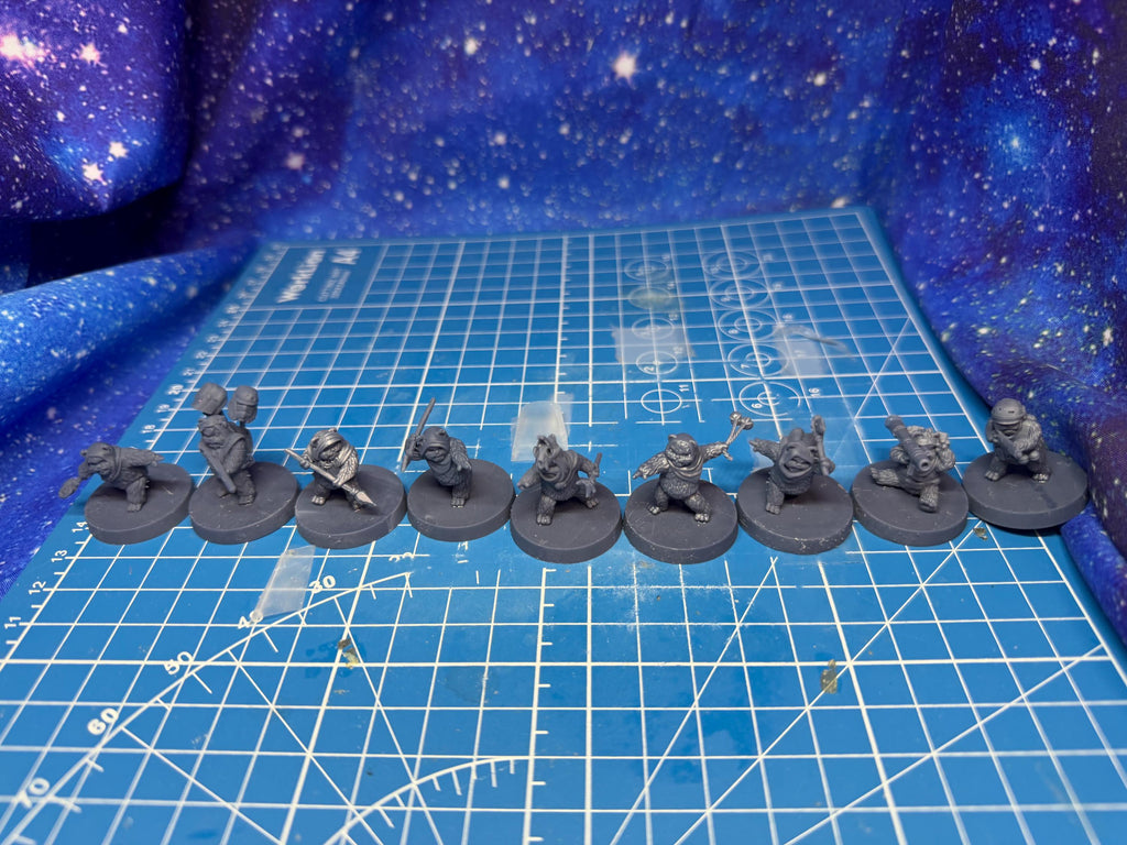 Rebel Feral Ruxpins bear Team: 35mm Miniatures (9) Star Wars Legion Proxy