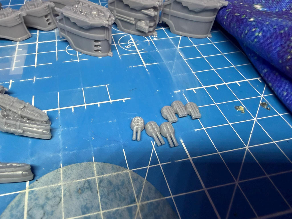 Goth Human Empire Sol Pattern Battleship Kit for Onepagerules Warfleets