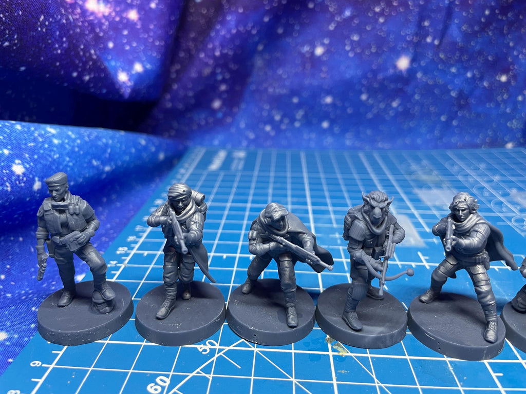 Rebel Alliance Ghost Salvo Team: 35mm Miniatures (7) Star Wars Legion Proxy