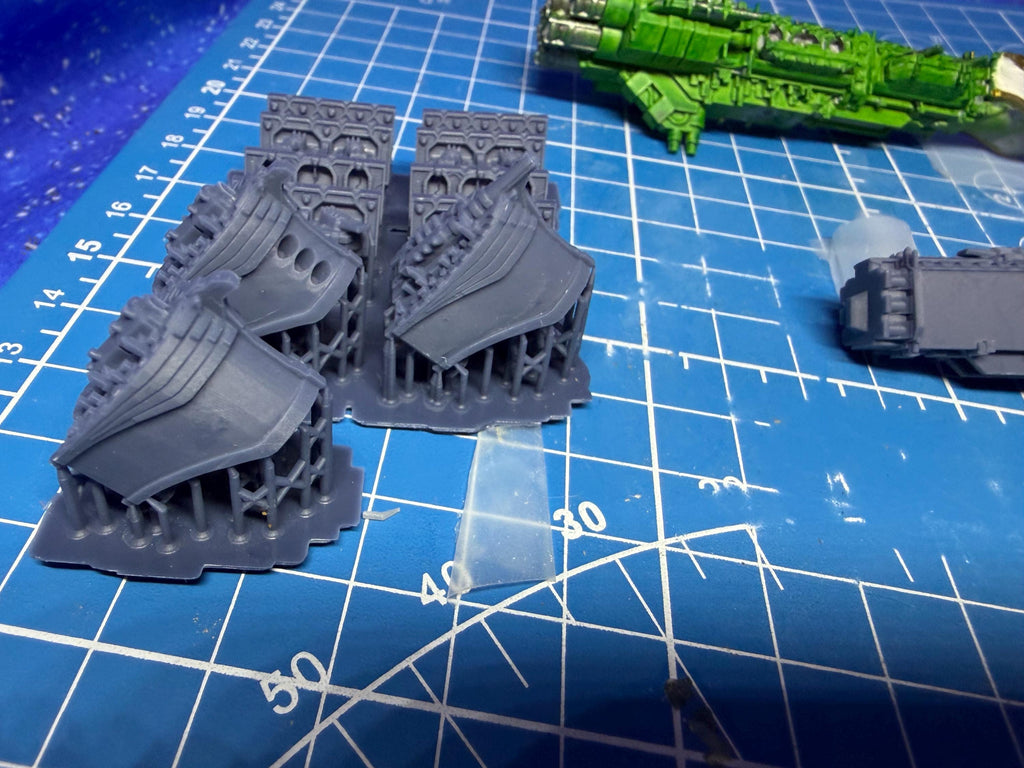Goth Human Empire Sol Pattern BattleCruiser Kit for Onepagerules Warfleets