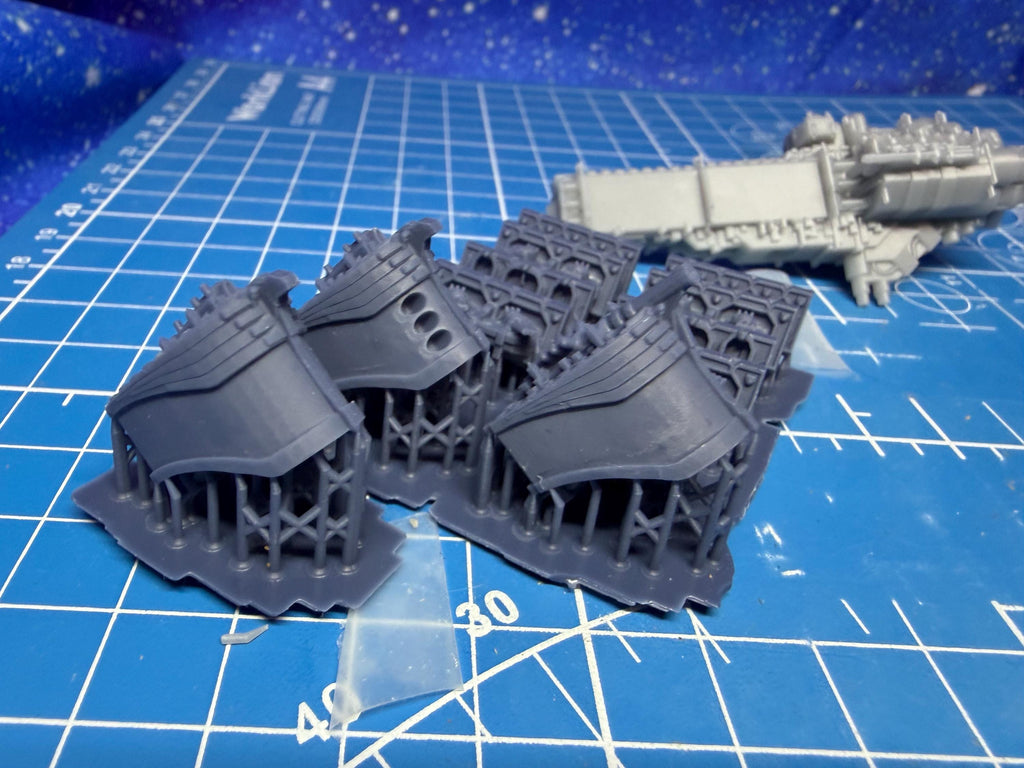 Goth Human Empire Sol Pattern Cruiser Kit for Onepagerules Warfleets