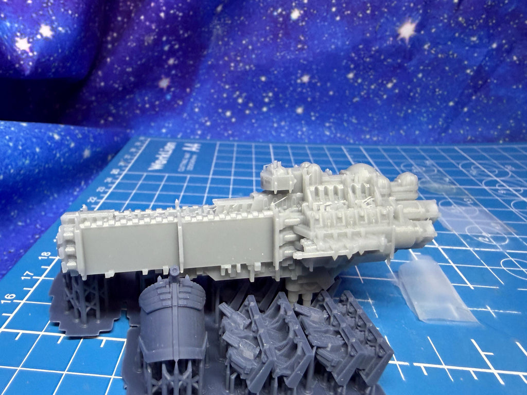 Goth Human Empire Sol Pattern Cruiser Kit for Onepagerules Warfleets