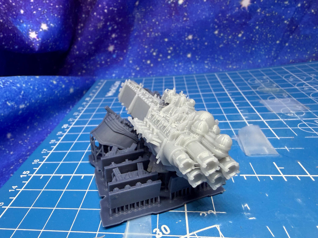 Goth Human Empire Sol Pattern Cruiser Kit for Onepagerules Warfleets