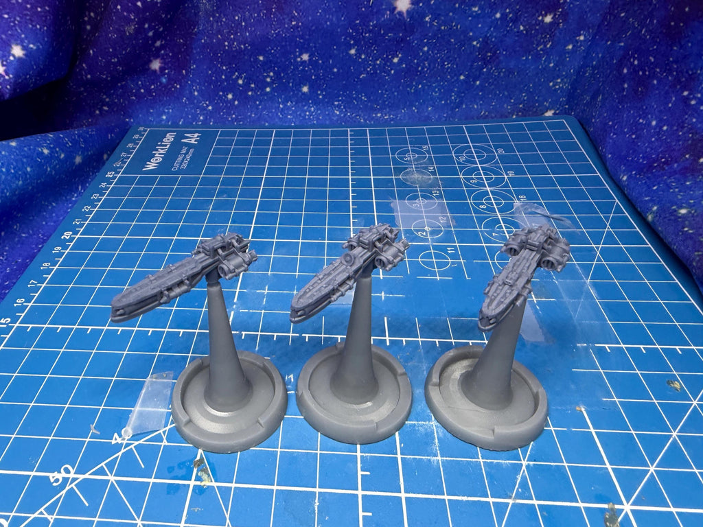 Goth Human Empire Sol Pattern Destroyer pack (3) for Onepagerules Warfleets