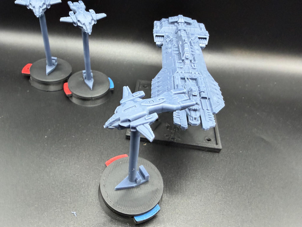 Halo Fleet Battles Proxy UNSC Phoenix class Colony Ship Upgrade set for epic scale space games