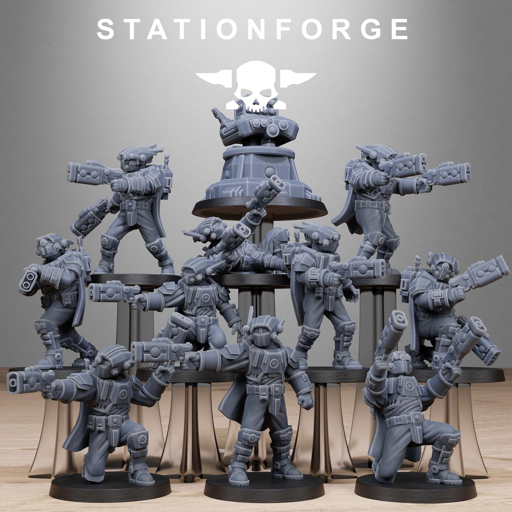 Tarion Pistoleers Infantry Squad pack from StationForge 32mm scale (10 Pack)
