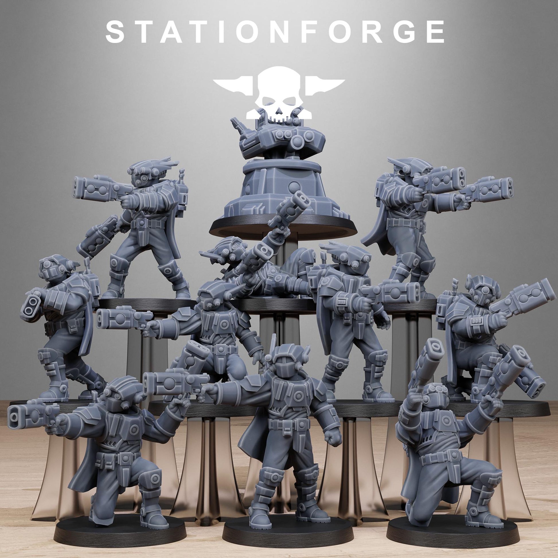 Tarion Pistoleers Infantry Squad pack from StationForge 32mm scale (10 Pack)
